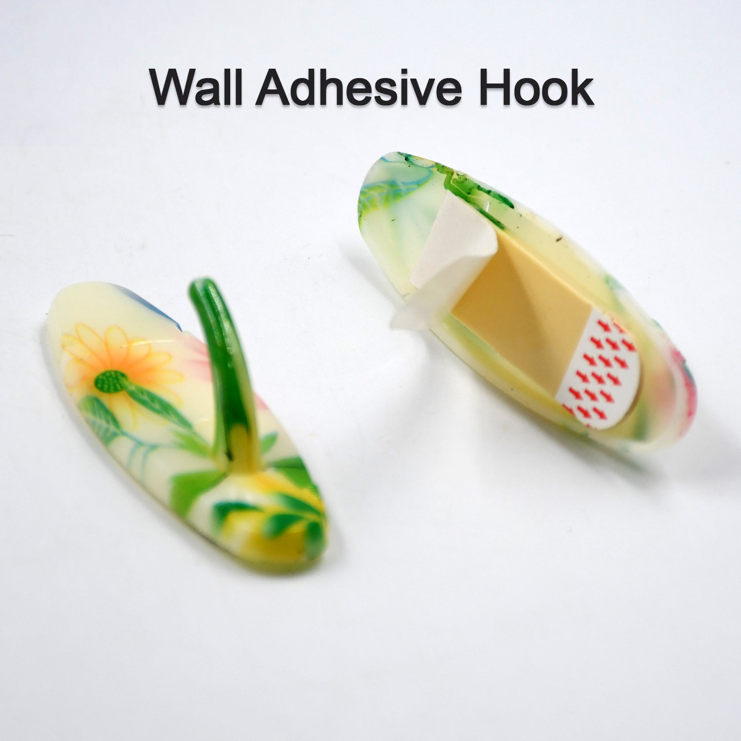 4588 Free Adhesive Wall Hook, Plastic Sticky Hooks for Hanging Heavy Duty, Wall Hangers without Nail for Bathroom & Kitchen Storage Organization (2pc) DeoDap 4588 Free Adhesive Wall Hook, Plastic Sticky Hooks for Hanging Heavy Duty, Wall Hangers without Nail for Bathroom & Kitchen Storage Organization (2pc) DeoDap